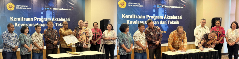 Penandatanganan PKS: PTFI dan Uncen bangun Kemitraan Program Akselerasi Kewirausahaan di Papua