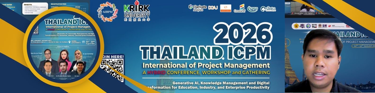 Biru dan Kuning Modern Profesional IT Banner LinkedIn Background